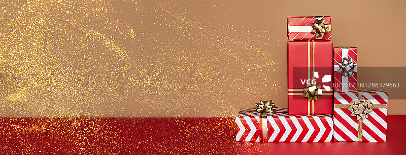 手工包装概念正面图：新年手工包装概念图片素材