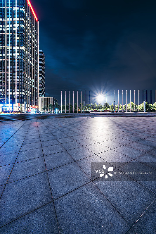 城市广场夜景图片素材