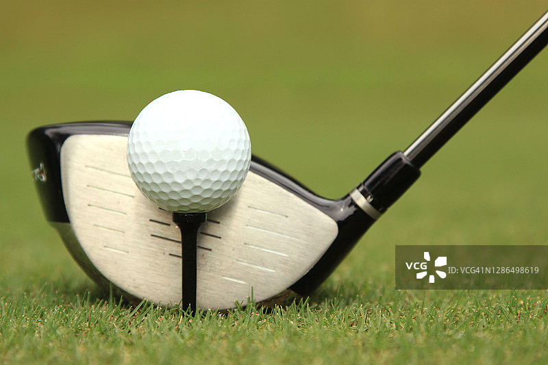 高尔夫开球图片素材