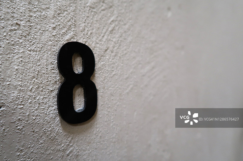 墙上的8号图片素材