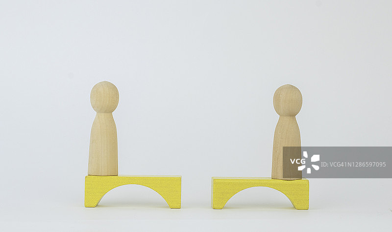 保持社交距离概念图片素材