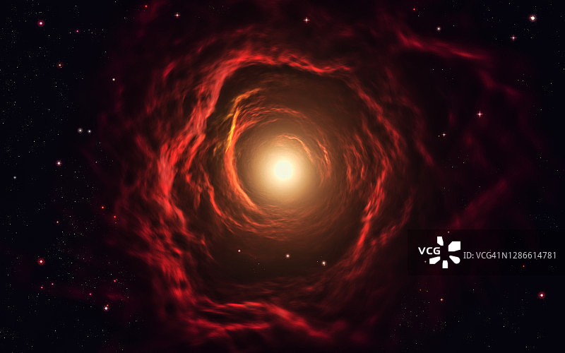 抽象红色螺旋星云背景图片素材