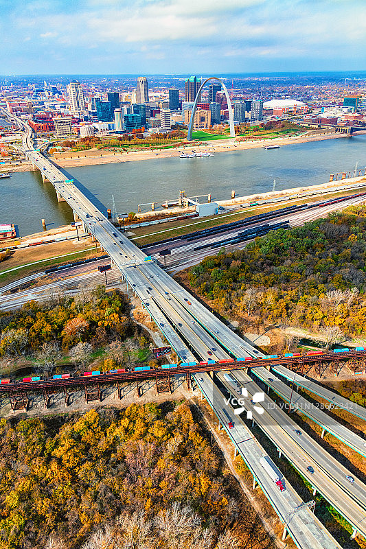 通往圣路易斯的高速公路图片素材