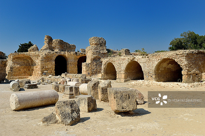 迦太基安东尼浴场图片素材