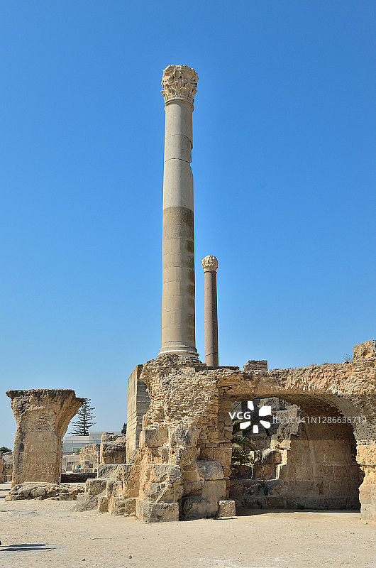 迦太基安东尼浴场图片素材
