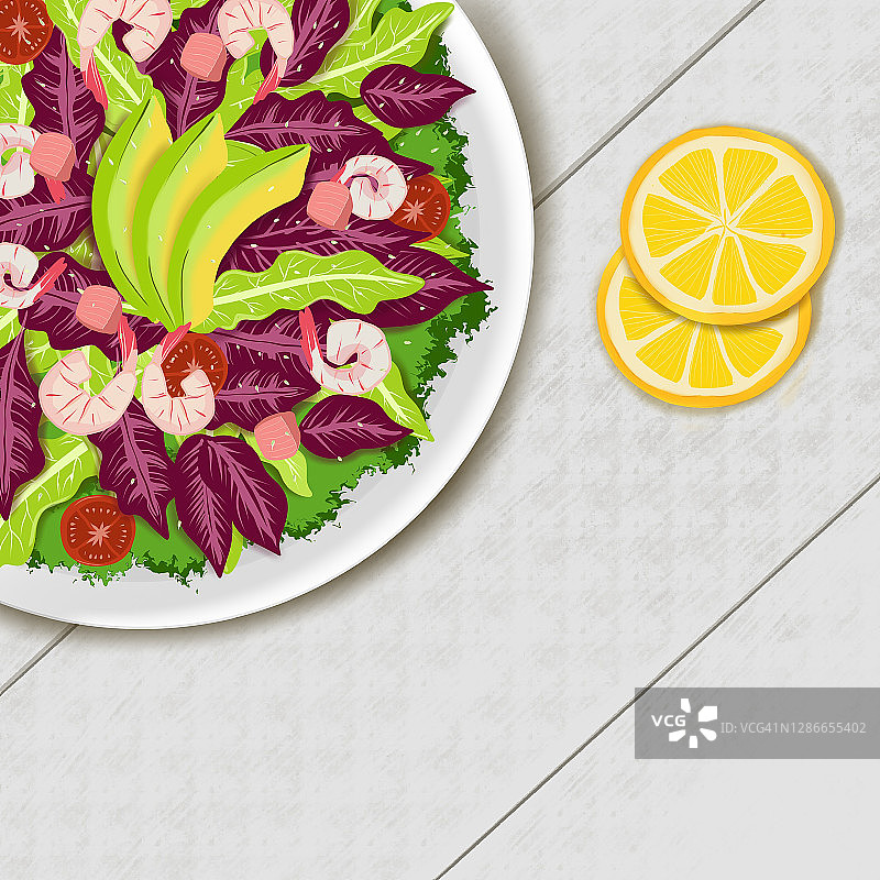 新鲜的沙拉图片素材