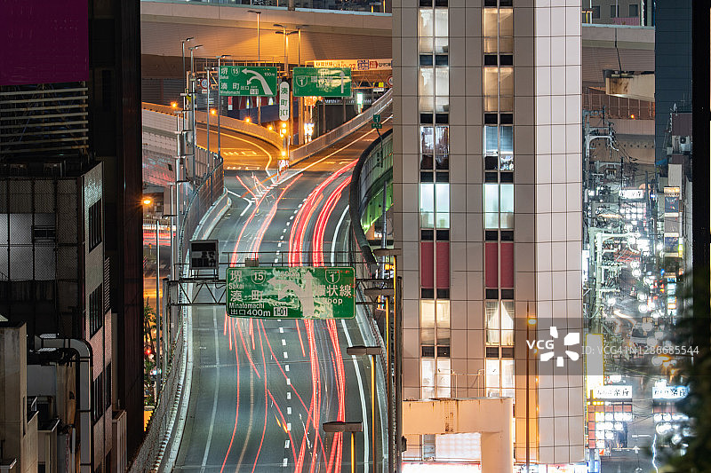 日本大阪城市公路图片素材