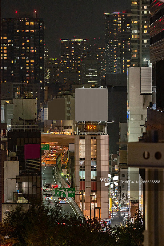 日本大阪城市公路图片素材