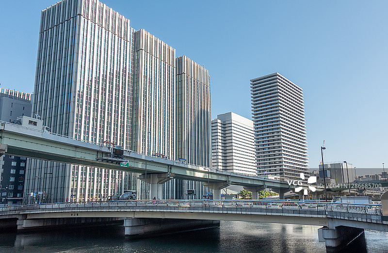 日本大阪城市公路图片素材