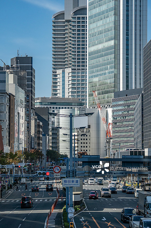 日本大阪城市街景图片素材
