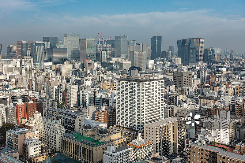 日本东京的城市建筑图片素材