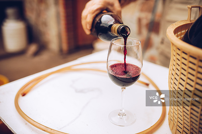 年长的葡萄种植者和生产者图片素材