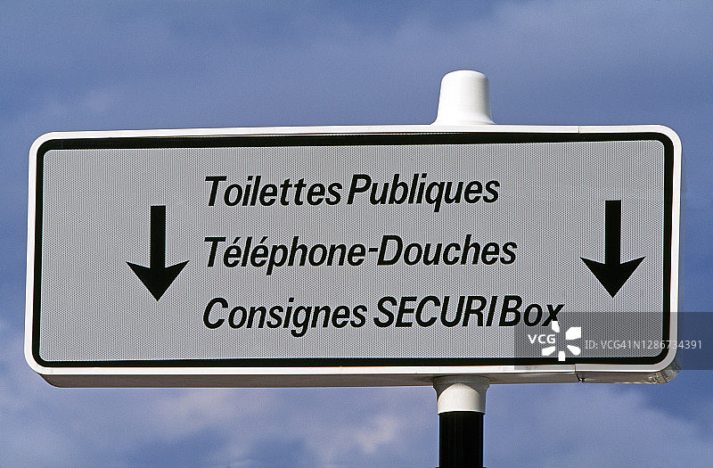 尼斯的信息标志图片素材