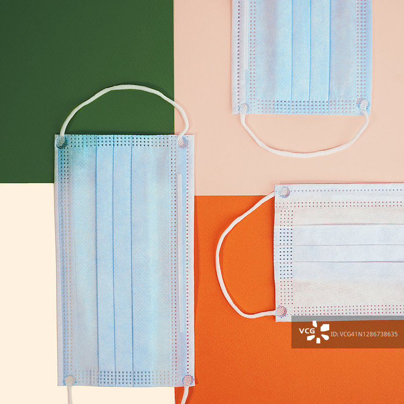 新冠疫情医用口罩概念图图片素材