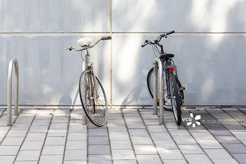 自行车停车架图片素材