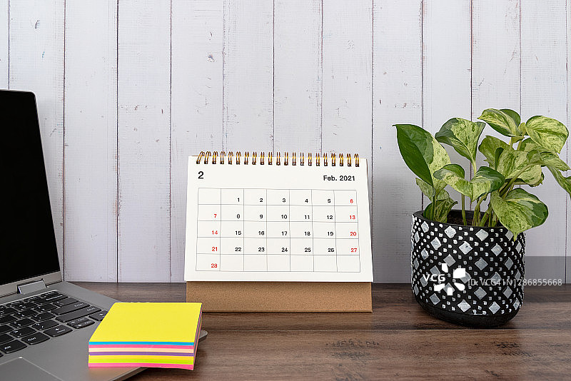 2021年2月日历图片素材