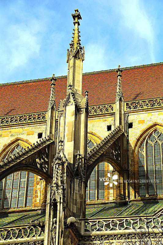 德国乌尔姆敏斯特的飞扶壁图片素材