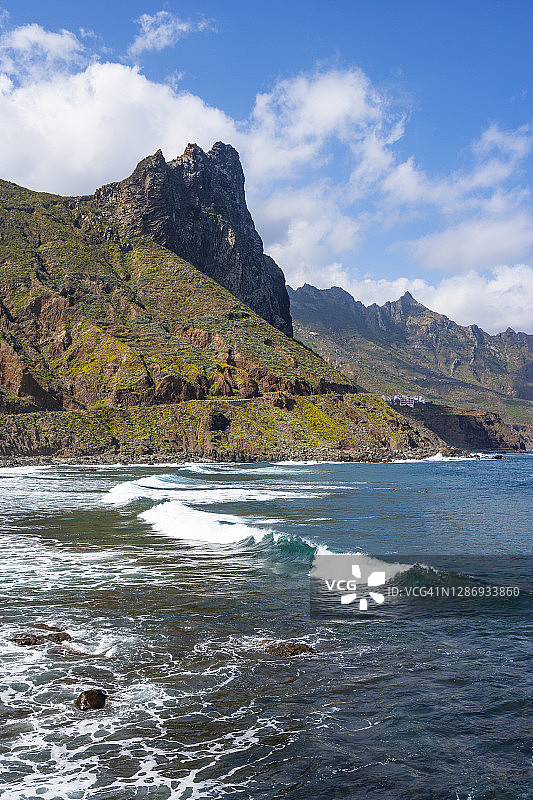 特内里费岛的沿海山脉图片素材