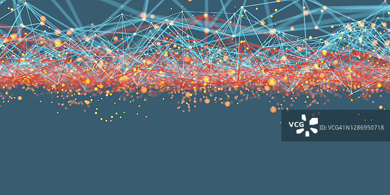 大数据网络抽象概念图片素材