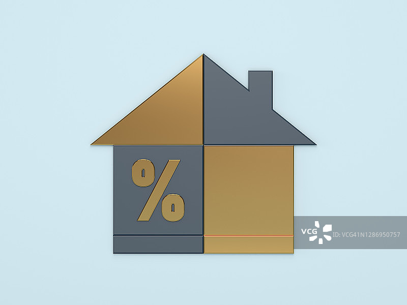 财务管理概念：住房抵押贷款与风险图片素材