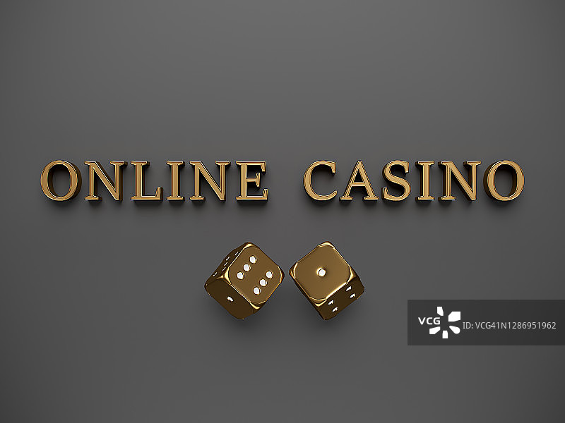 金色赌场骰子图片素材