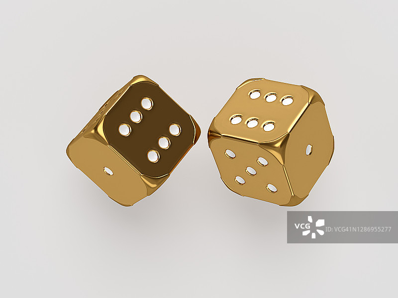 金色赌场骰子图片素材