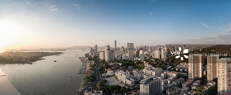 厦门城市天际线图片素材