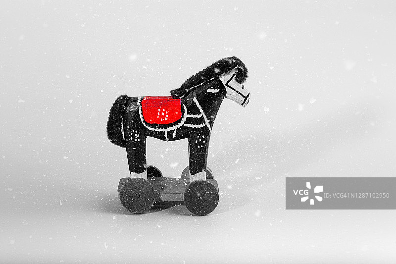 手工古董马摆件图片素材