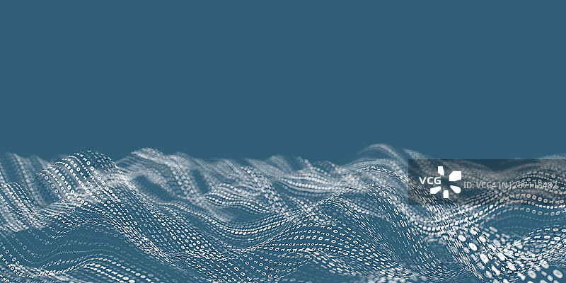具有抽象二进制代码的大数据网络抽象概念图片素材