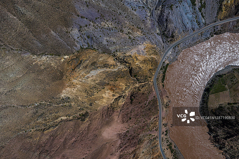 澜沧江峡谷风光图片素材