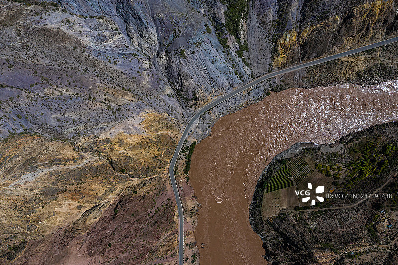 澜沧江峡谷风光图片素材