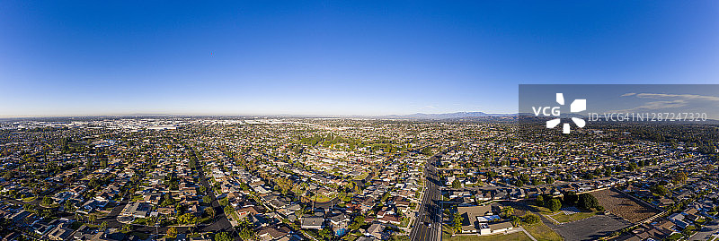 洛杉矶县的房屋鸟瞰图片素材