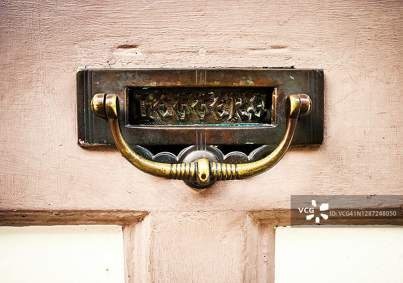 黄铜信箱图片素材