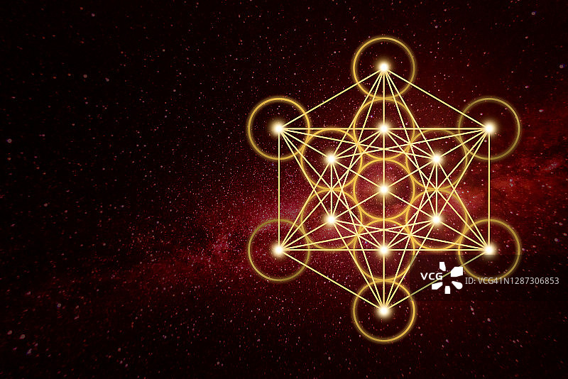 梅塔特隆立方体抽象背景图片素材