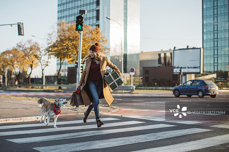 圣诞购物图片素材