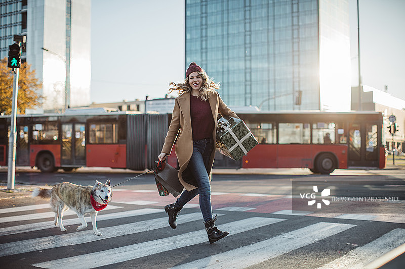 圣诞购物图片素材