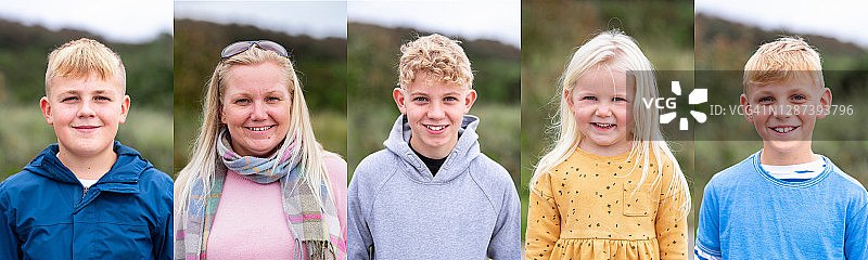 海滩家庭探险图片素材