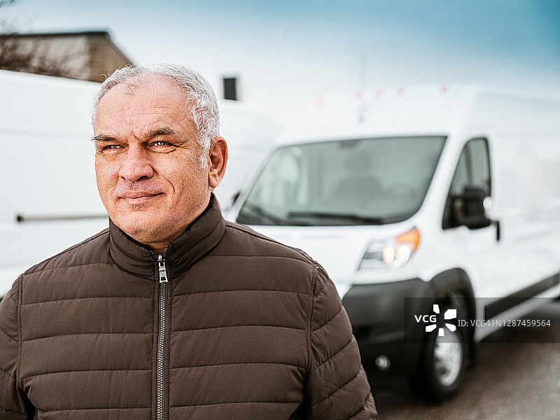 重要工作人员：货运卡车司机图片素材