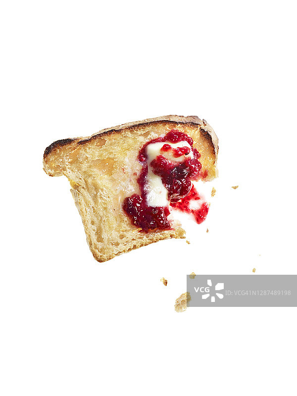 无麸质黄油果酱吐司图片素材