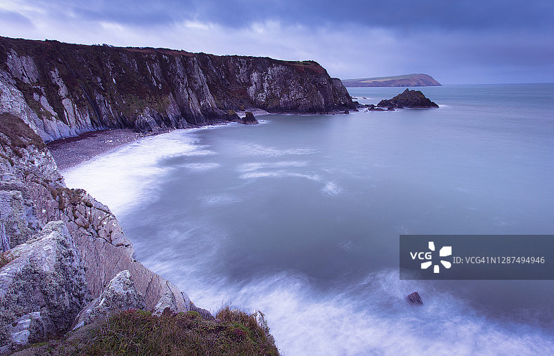 威尔士海岸线图片素材