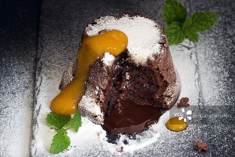 橙汁舒芙蕾图片素材