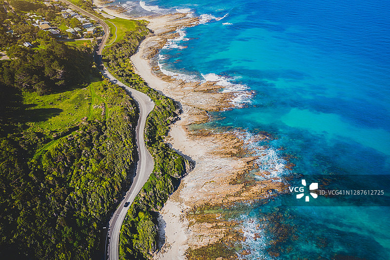 美丽的海滨公路图片素材