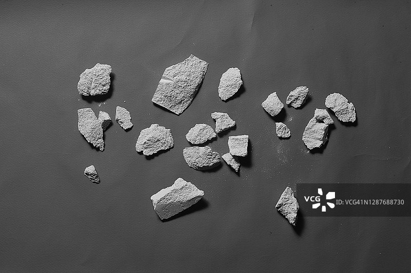 石膏、裂缝、碎片、残骸、纹理图片素材