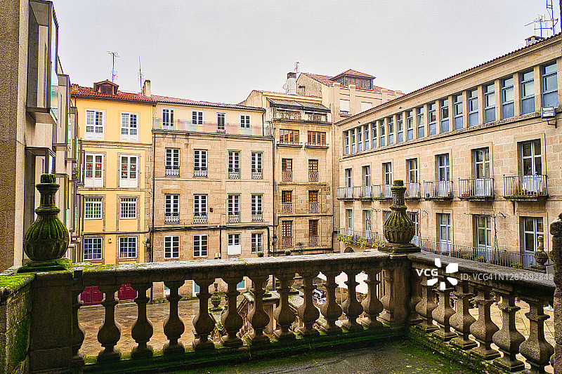 西班牙奥伦塞圣马蒂尼奥广场图片素材