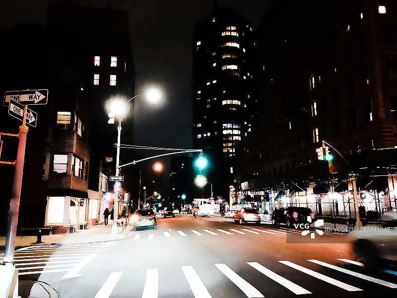 曼哈顿麦迪逊大道街景图片素材