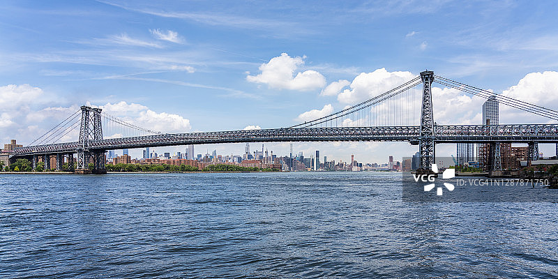 纽约东河天际线景观图片素材