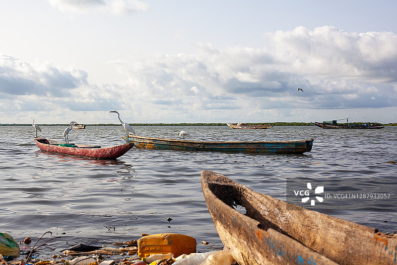 塞内加尔的水污染图片素材