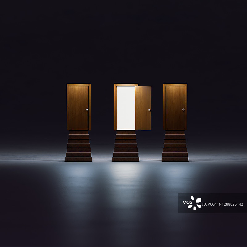 打开的门图片素材