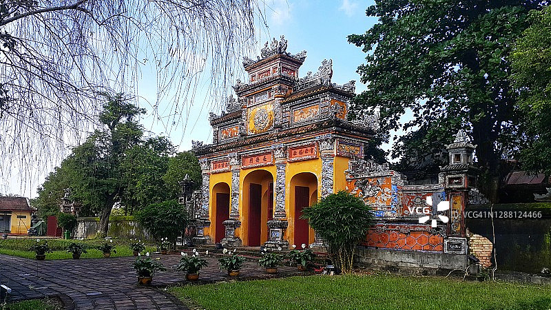 越南顺化皇城门图片素材