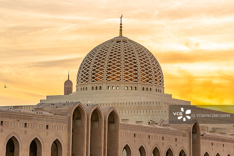 阿曼马斯喀特苏丹卡布斯大清真寺图片素材